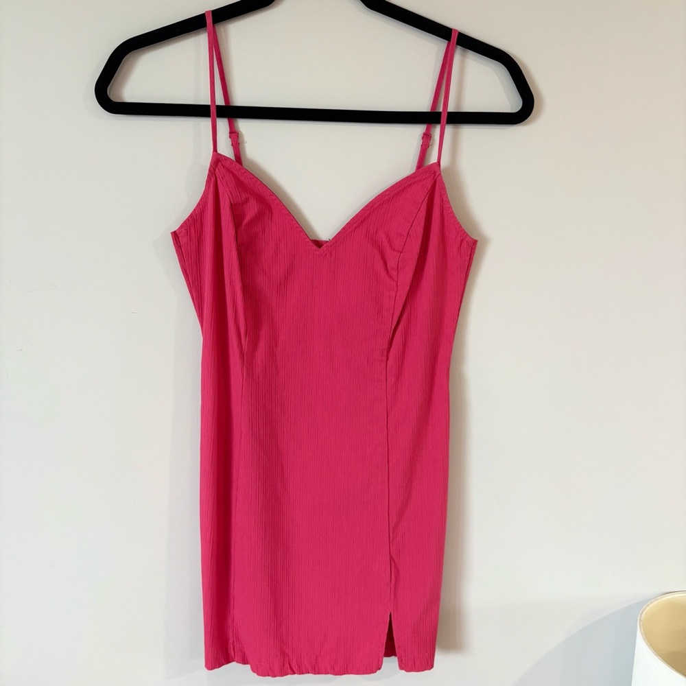 URBAN OUTFITTERS Y2K Hot Barbie Pink Spaghetti Strap Mini Dress